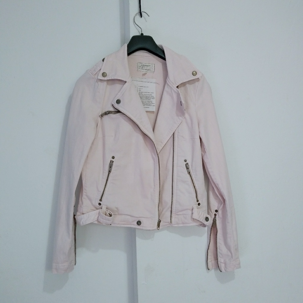 Current Elliott the long sleeves biker jacket Dust